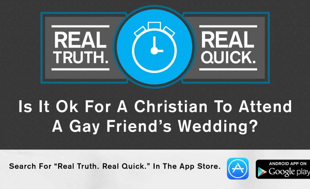 should christian go to gay wedding