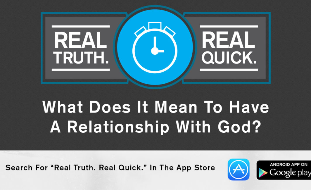 how to have a relationship with God