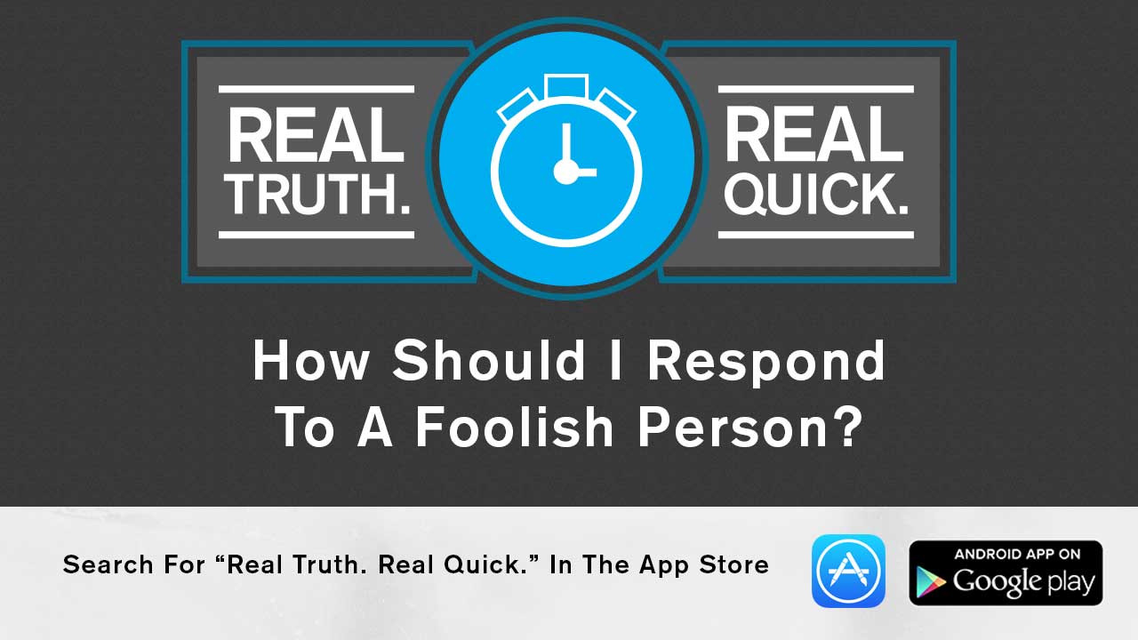 how-to-respond-to-a-foolish-person-real-truth-real-quick