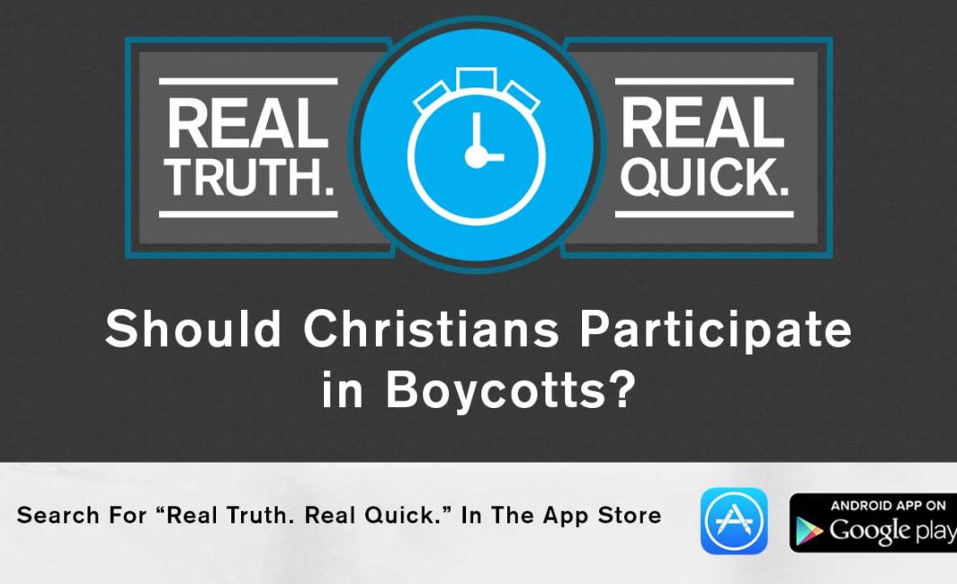 should Christians boycott