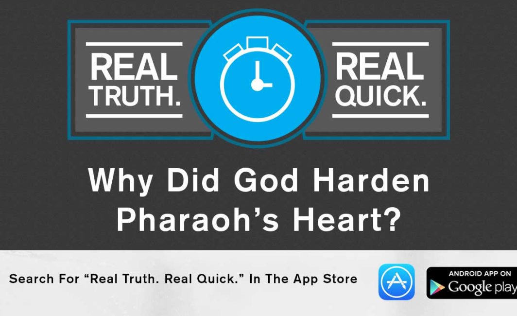 Why did God harden Pharaoh's heart