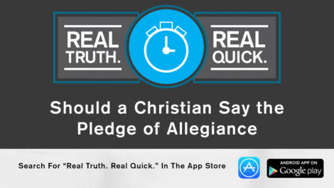 Should a Christian say the pledge of allegiance