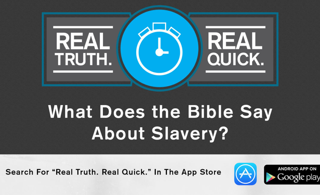 what does Bible say about slavery